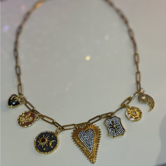 Charm Necklace ❤️ ☯️⭐️🌞 - Picture 1 of 4